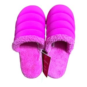 Barbie Core Pink Plush Slippers XS 6-7